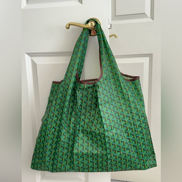 Large Reusable grocery Tote Bag, Eco Friendly Foldable Nylon Tote, Market Bag - Picture 2 of 9